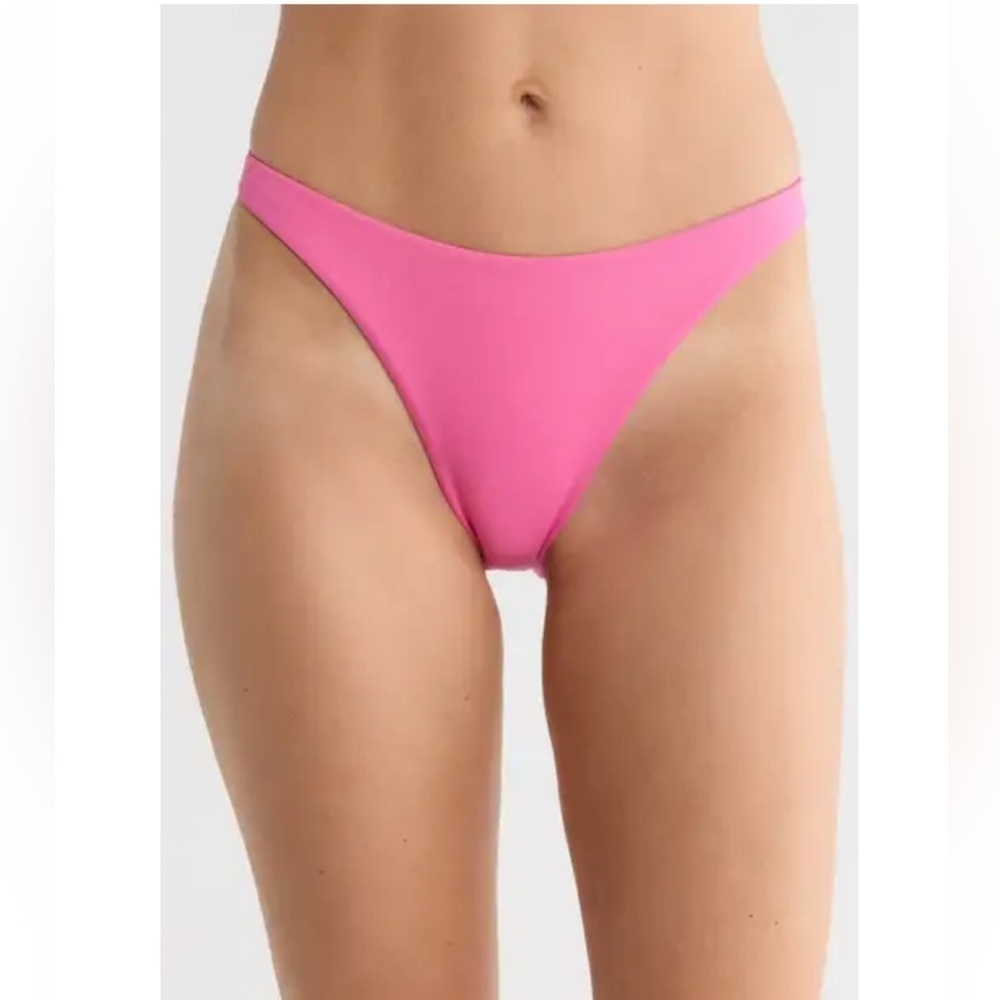 L*SPACE Leilani Bitsy Cut Bikini Bottoms Bubblegum Pink Extra Large XL NWT Swim